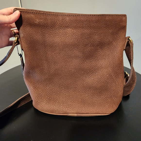 1996 Coach Vintage Sonoma Nubuc Small Bucket In Bramble - Picture 2 of 7